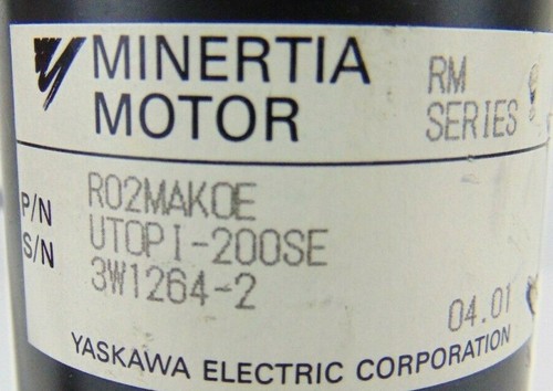 Motor Minertia Yaskawa RM R01SAKOE UTOPI-200SE PRE-300 2002-2028 *usado funcionando - Imagen 2 de 9