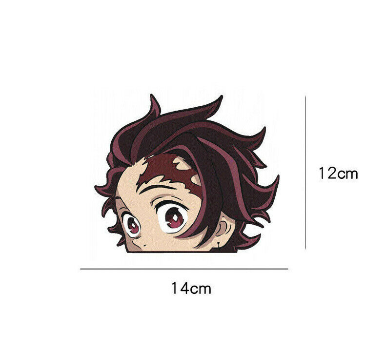 Demon Slayer Tanjiro Kamado Peeking Vinyl Decal Stickers Anime Peekaboo 4