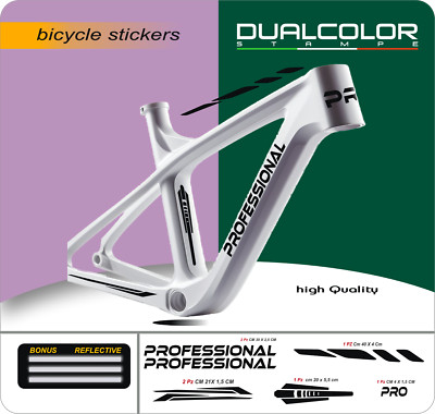 Aufklebersatz für MTB-Rahmen 26 - 27,5 -28-29 Zoll  Fahrradfelgen B0173
