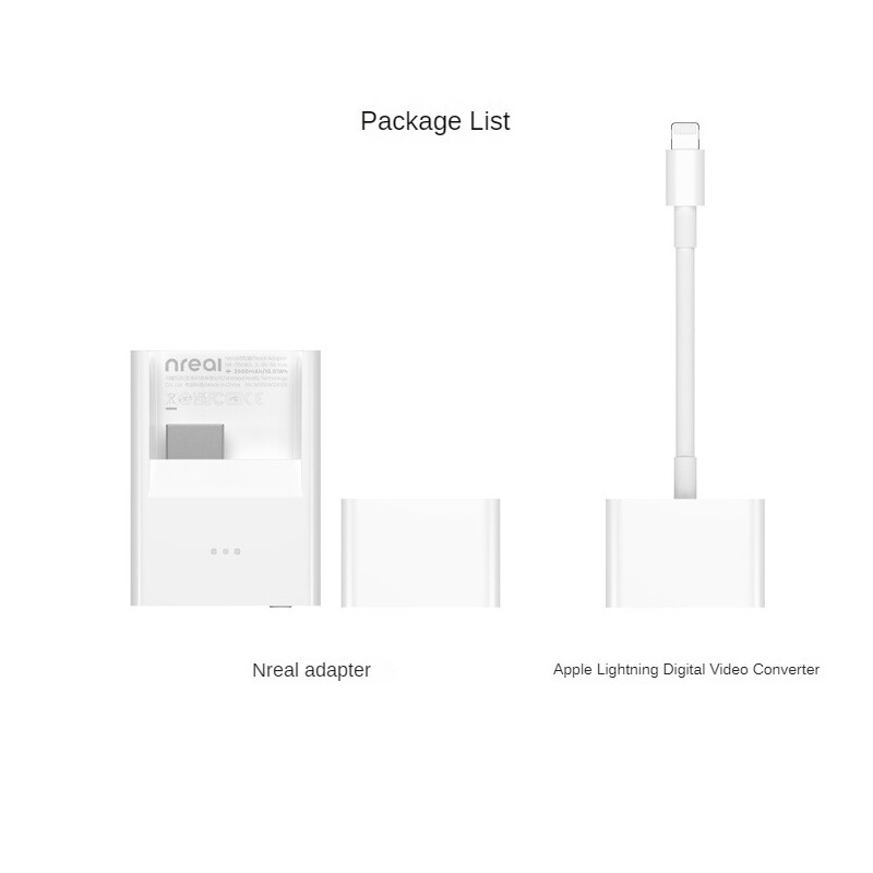 XREAL Nreal Air AR Glasses Lightning Adapter for Apple USB-C XREAL Nreal Air AR Glasses Lightning Adapter for Apple USB-C