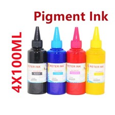 4X100ML Pigment refill Ink for WF-7620 WF-7610 WF-7110 WF-7710 WF-7720 WF-7210