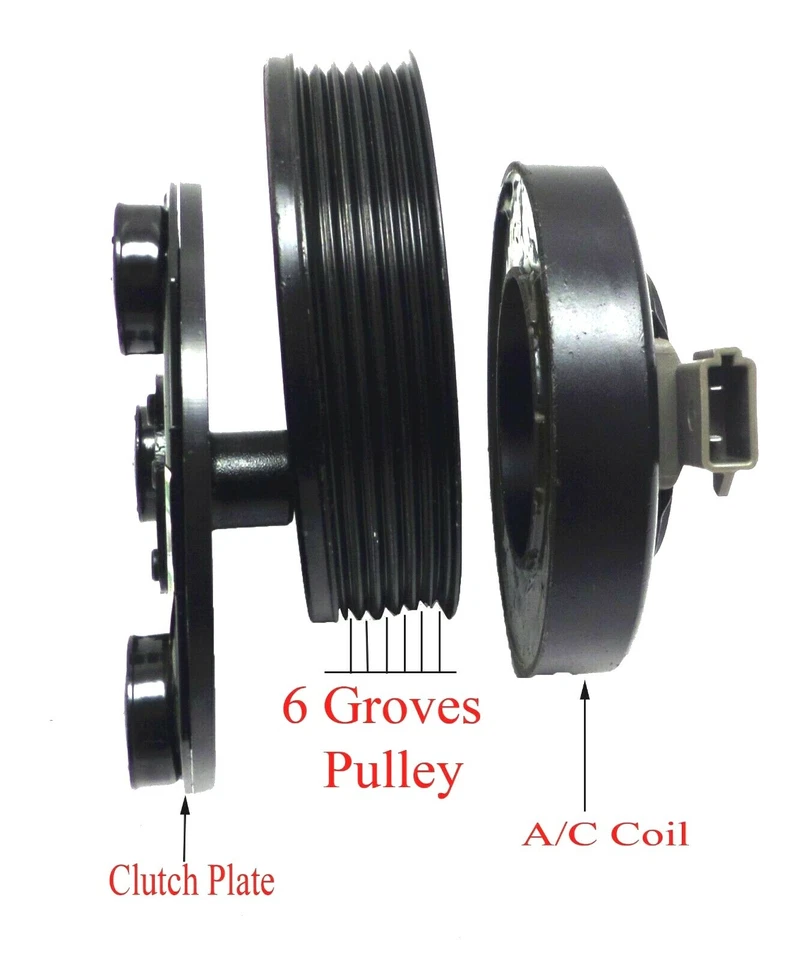 Embrague compresor de aire acondicionado estilo 3 ojos Explorer Ranger Mazda B3000 B4000 Mountaineer Foto 2 de 4