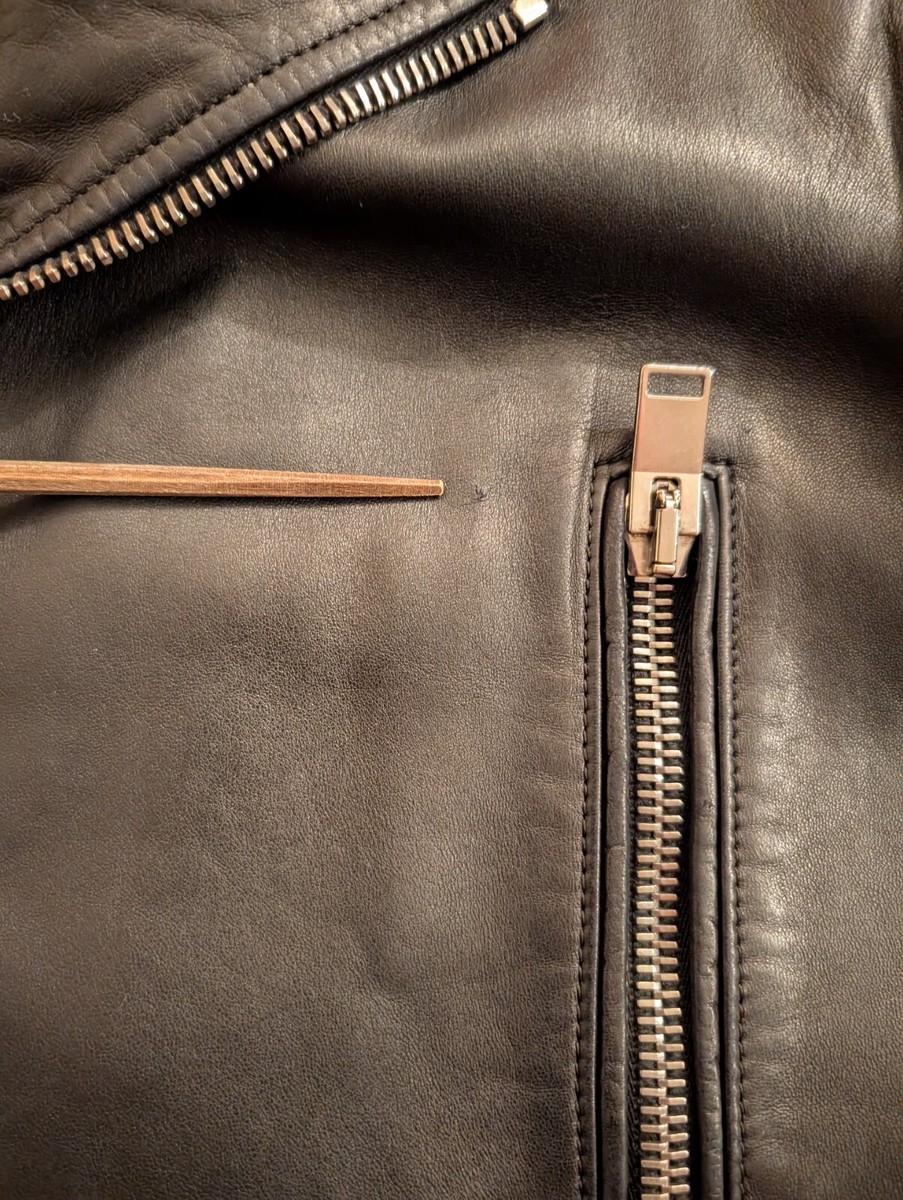 SS13 SAINT LAURENT PARIS Men's Sz S IT46 L01 Leather Double Rider