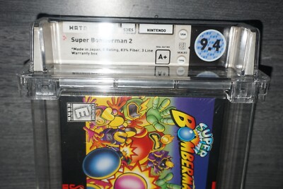 Super Bomberman 2 (Super Nintendo SNES) Wata 9.4 A+ NEW Factory Sealed