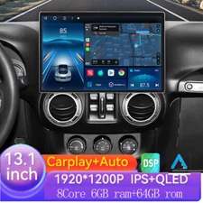 13.1 Inch Car Radio Stereo WiFi forJeep Wrangler Chrysler Radio GPS Navi DSP BT5