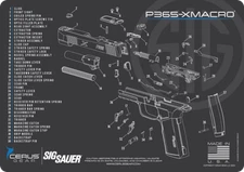 Sig Sauer P365 XMACRO Schematic Handgun Mat