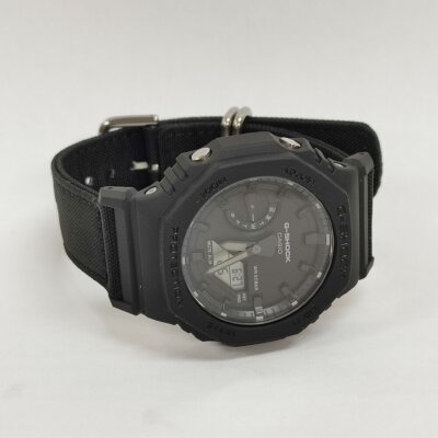 CASIO GA-2100BCE-1AJF Matte Black CORDURA® Eco Fabric Cross Band 