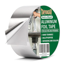 Aluminum Foil Tape, Aluminum Air Duct Tape, Withstand 80 C to 100 C, Heat Resist