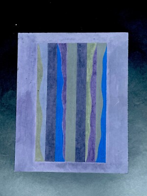 Post war abstract - mixed media on paper LeWitt style research required