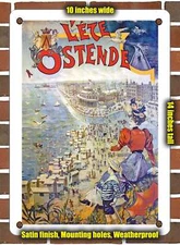 Metal Sign - 1893 Summer in Ostend - 10x14 Inches