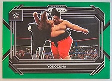 2023 Panini Prizm WWE Green Prizm SP Yokozuna #63 HOF WWF