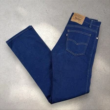 Vintage Levi’s 517 Blue Denim Jeans Fit 28x33 Bootcut Hippie USA Made Dark