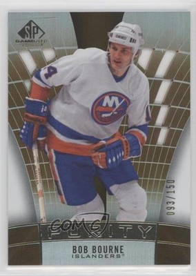 2021 Upper Deck SP Game Used Edition Purity Legends Gold 93/150 Bob Bourne 0s28