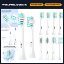 10 Pack Soft Electric Toothbrush Heads for Sonicare 4100 5100 6100 C1 C2 C3 - Pl