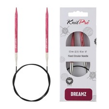 KnitPro Dreamz Fixed Circular Needles 16 40cm  US Size 10 6mm