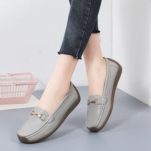Womens Loafers Mocassin Office Work Flat Slip On Shoes Ladies Casual Shoes Size - Bild 59 von 59