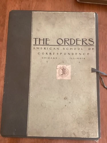 The Orders Fifty-Eight Plates Illustrating Five Orders of Architecture *READ*