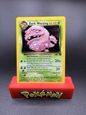Pokemon Dark Weezing 14/82 WotC Team Rocket Unlimited Holo Rare LP