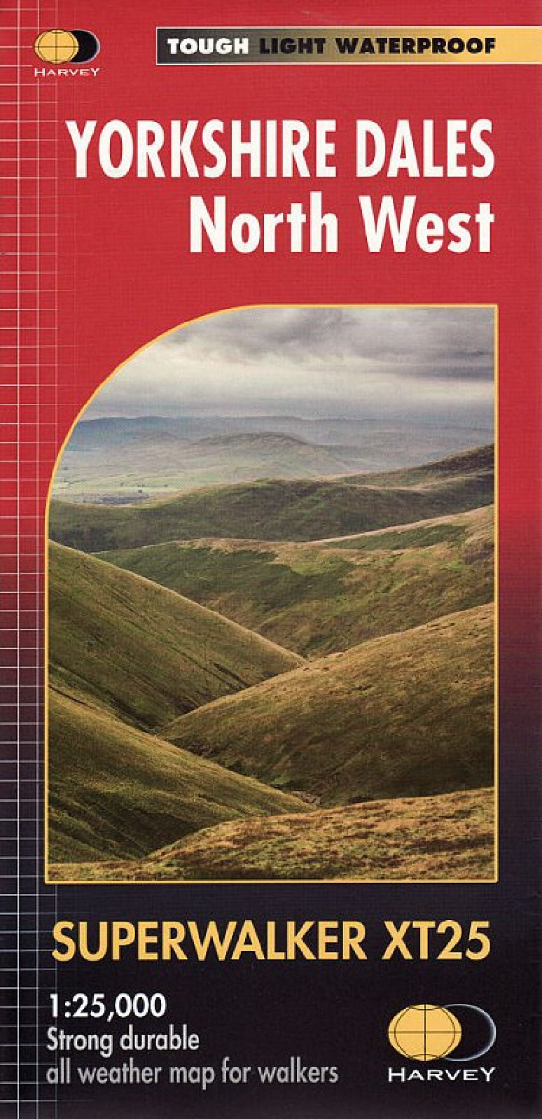 Yorkshire Dales - North West Harvey Superwalker map - O
