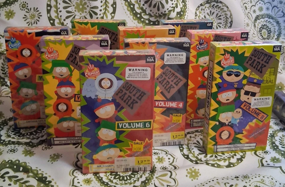 South Park Volume 1 - 9 VHS Set Video Cassettes Tapes, New, Sealed - Image 3 of 4