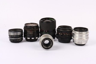 Assorted Vintage Autofocus Camera Lenses Inc Carl Zeiss Meyer Optik Canon