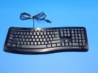 Microsoft Comfort Curve 3000 for Business Ergonomic USB Wired Keyboard Works