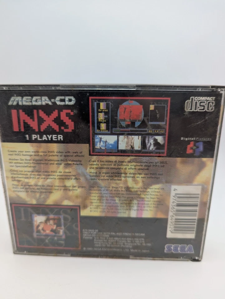 INXS Make My Video Sega Mega CD Complete W/ Manual & Spine Card (1993 Sega) PAL - Image 2 of 4