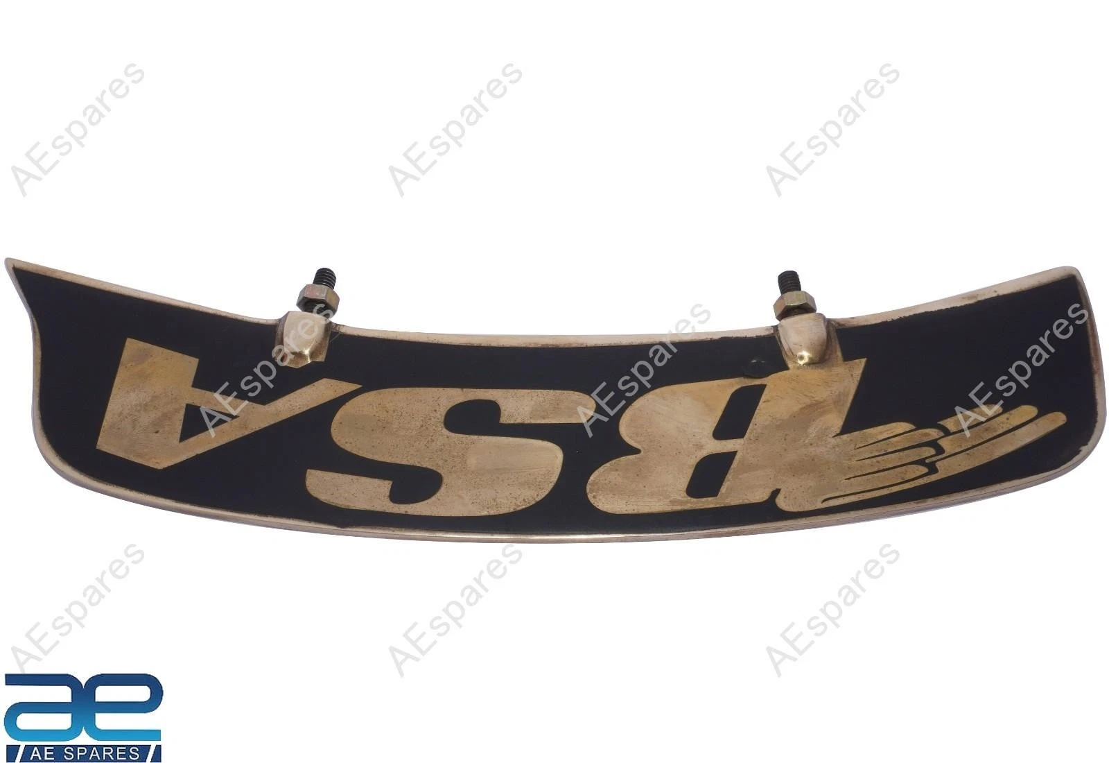 For BSA All Model Motorcycles Front Mudguard Number Plate Brass view 4