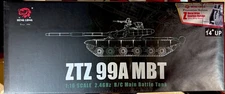 1:16 Radio Control HENG LONG China ZTZ 99A MBT Model Tank #3899A-1 – NIB