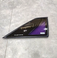 87-93 Ford Mustang GT Quarter Window Glass Passenger Side HATCHBACK Carlite OEM