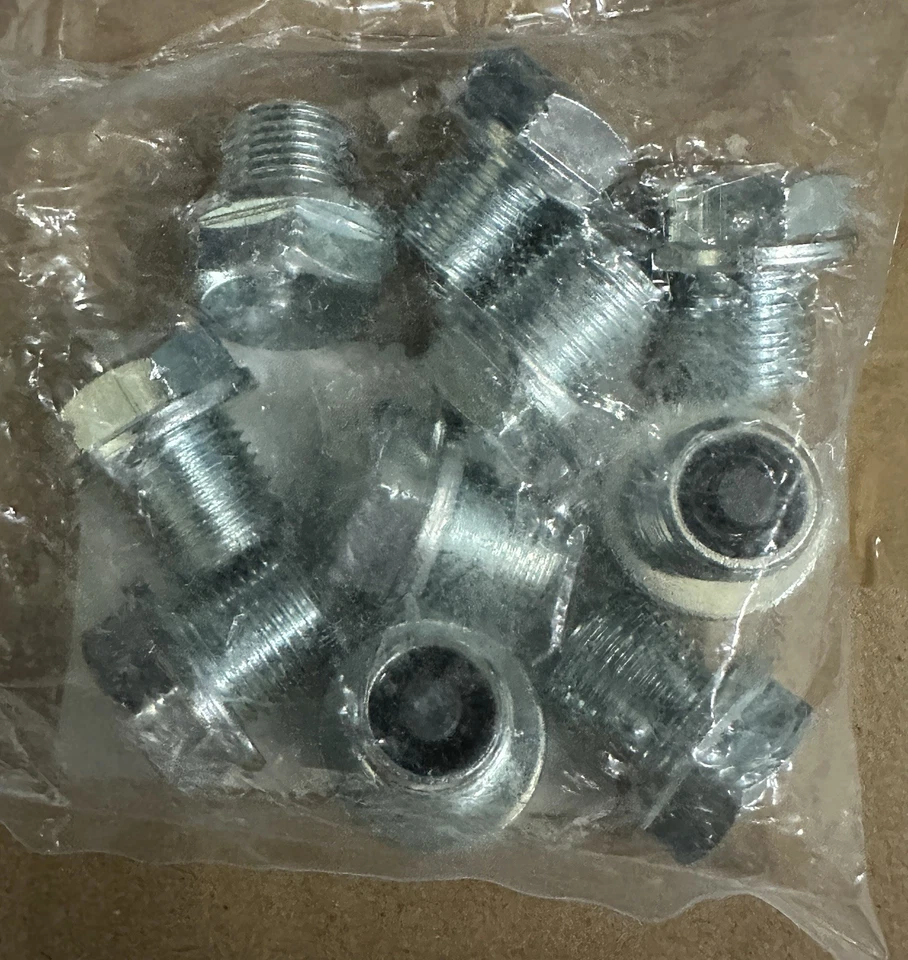 PAQUETE DE 10 TAPONES Y JUNTAS DE DRENAJE DE ACEITE ORIGINALES SUZUKI GSXR 600 750 1000 HAYABUSA Foto 4 de 4