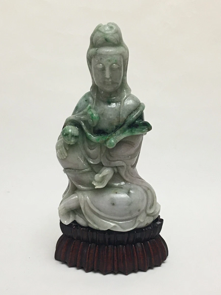 白玉观音在中国风雕像、雕像| eBay