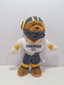  Los Angeles Chargers 13" Varsity Bear NFL Football Nanco Collectible Plush 2000