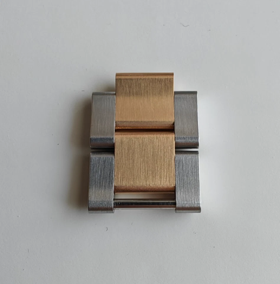 Pulseira Rolex Oyster link 17mm, aço, ouro maciço, para 326933, 126603, 126613LN - Imagem 2 de 4