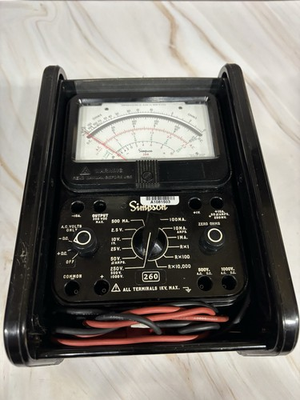 #ad Simpson 1000v 10a 20m Ohms 260 8 Electric Analog Multimeter $110.00