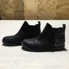 Seven Dials Maggie Booties Womens 7.5M Black Gray Animal Print Slip On