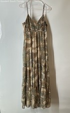 Express Womens Multicolor Printed Sleeveless Spaghetti Strap Maxi Dress Size XS
