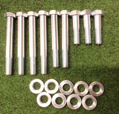 BSA A7 A10 Eisen Zylinderkopfschraube Stehbolzen & Unterlegscheiben Made in England