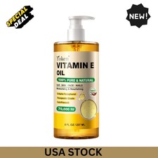 Vitamin E Oil 8 Fl Oz Organic Vitamin E oil for Skin 70,000 IU Vitamine oils..