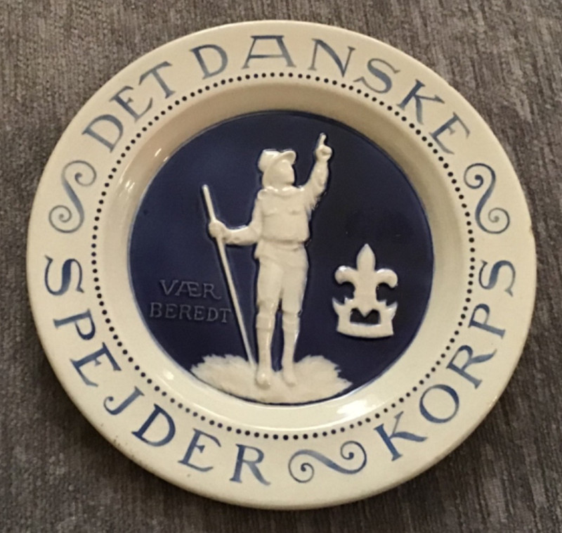 Old Antique~Det Danske Spejder Korps Vaer Beredt Germany Boy Scout~Rare Art~OOAK