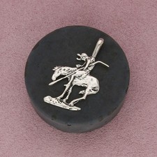 Sterling Silber Vintage Southwestern Wegbereiter Cowboy Anhänger