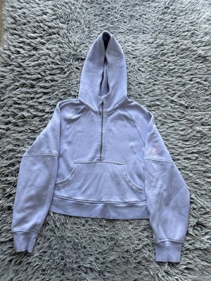 Lululemon Hoodie Womens XS Purple Scuba Oversized Half Zip Sweatshirt LW3DM4S