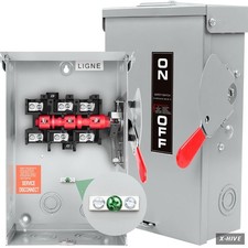 Safety Switches Alloy Steel 1 Upgrade 3P 60 Amp Disconnect New Add Ground Design