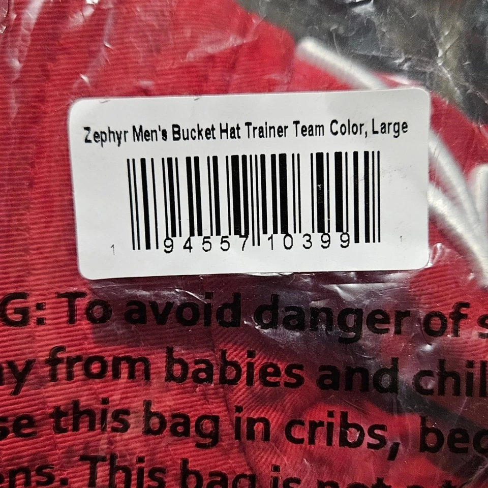 Zephyr Alabama Crimson Tide Bucket Hat Trainer Team Red Large Football New - Image 3 of 3