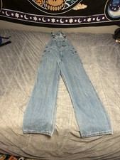 Vintage OshKosh B'Gosh Vestbak Bib Overalls Size 30x30 Light Wash Denim USA