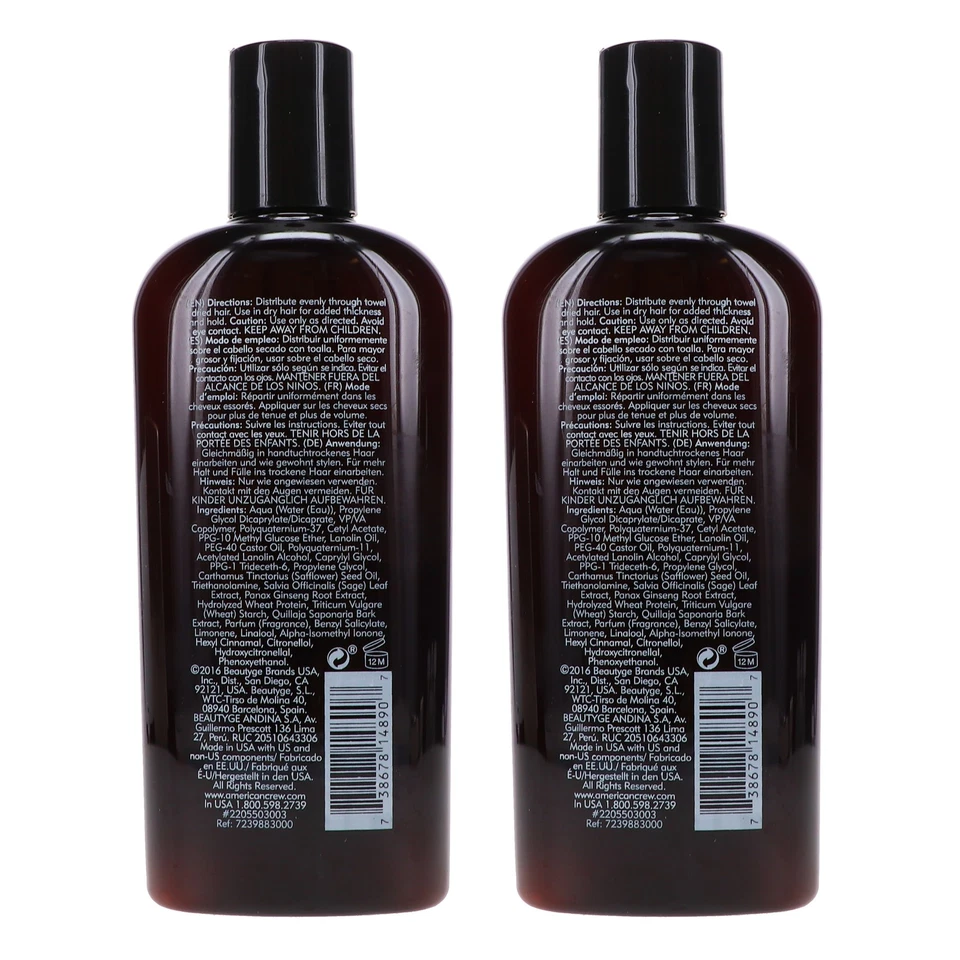 Paquete de 2 lociones texturas American Crew Light Hold 8,4 oz Foto 4 de 4