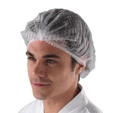 100 Count Disposable Hair Net Non-Woven Head Bouffant Hair Cap