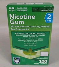 Nicotine Gum Rite Aid Cool Mint 2mg Coated Gum 100 Pieces Brand New Exp 1/2027