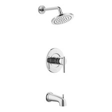 Glacier Bay Dorind Tub Shower Faucet Chrome 1.8 GPM 1-Spray Valve Included