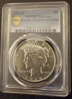 1922-D Peace Silver Dollar Pcgs Genuine Harshly Cleaned AU Detail